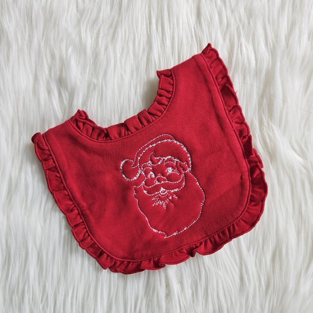 Red Santa Baby Bib BRAND NEW